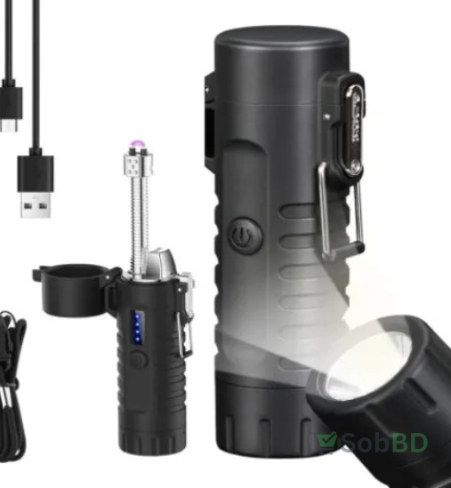 Electric lighter and LED flashlight